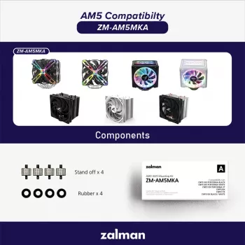 Montāžas komplekts ZALMAN ZM-AM5MKA AMD procesoriem — ligzdai saderīgs piederums