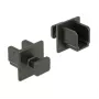 Kontaktligzdas drošības vāciņš DELOCK 64010, polipropilēns, melns, 12.2×15.2×12 mm, iepakojumā 10
