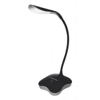 Galda lampa ESPERANZA ELD105K MIMOSA — LED galda lampa ar nakts gaismu, melna