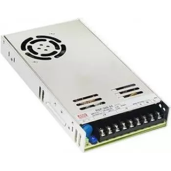 Barošanas bloks MEAN WELL RSP-320-5, 320 W, izeja 5 V, ieeja 88–264 V, RoHS, 115×215×30 mm