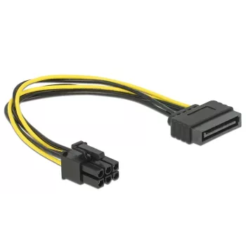 Delock 82924 SATA 15 kontaktu uz 6 kontaktu PCI Express strāvas kabelis