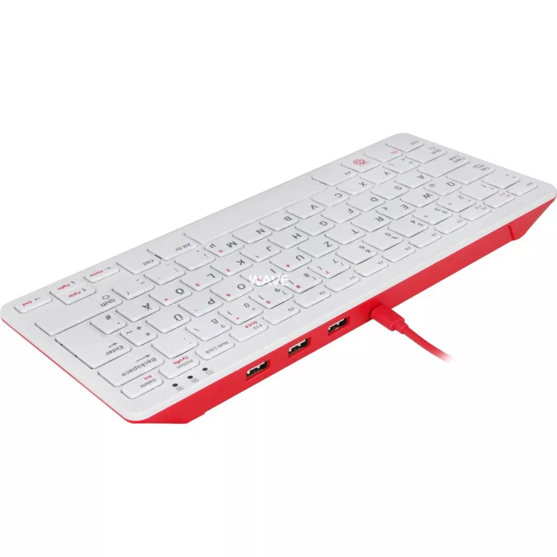 Vadu USB tastatūra Raspberry PI tastatūra DE RB-TASTA01W — USB savienojums, vācu izkārtojums