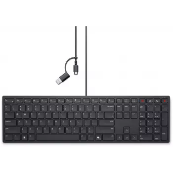 Vadu Dell KB525C tastatūra lietuviešu QWERTY USB-C melna