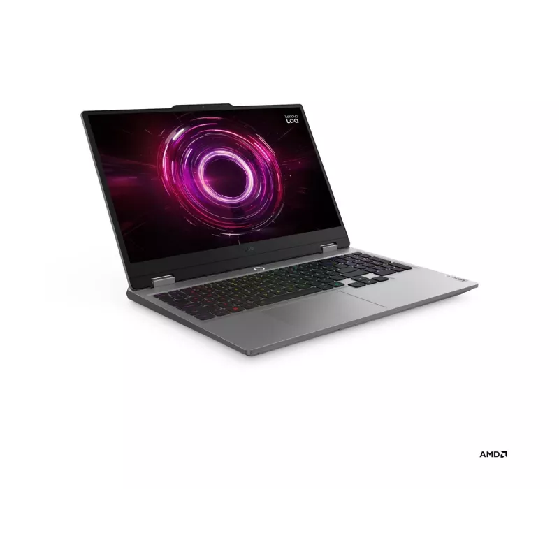 Klēpjdators Lenovo LOQ Ryzen 5, 15,6 collu FHD IPS 144Hz, 16GB RAM, 512GB SSD, NVIDIA RTX 5050 8GB, Windows 11 Home (Luna Grey)