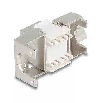 Delock 90723 Keystone modulis slim RJ45 uz LSA Cat.6A, ekranēts, 180 grādi, bez instrumentiem