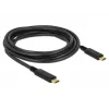 USB kabelis DeLOCK 83325 USB 2.0 3m USB C melns