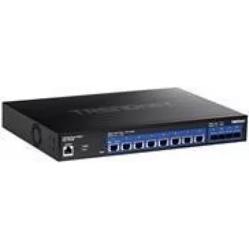 TRENDnet TEG 7124WS - slēdzis - viedais - 8 x 10GBase-T + 4 x 10 gigabitu SFP+