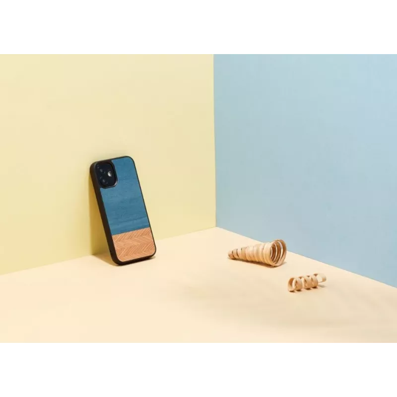 Telefona maciņš man and wood iPhone 12 mini — džinsa melns