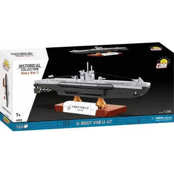 Zemūdenes modelis Cobi U-47 T.VIIB 1:300 komplekts, zīmols Cobi, modelis 4858