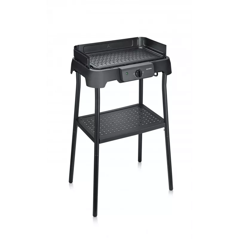 Galda elektriskais grils SEVERIN PG 8596, 2000 W, taisnstūra režģis, melns, rotējoša vadība