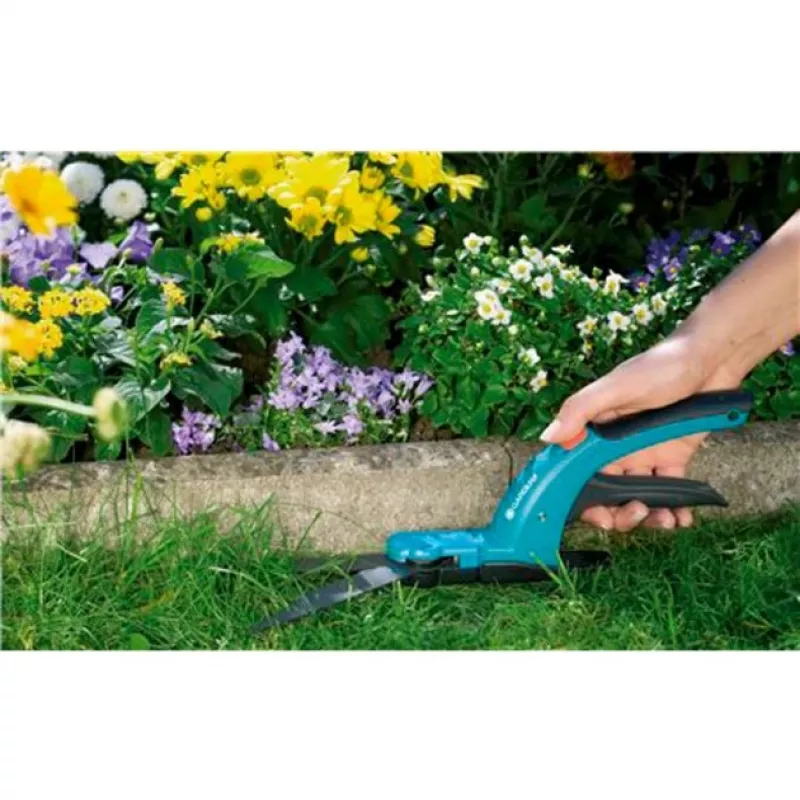 Gardena Comfort zāles šķēres – melnas – zilas – pelēkas (8733-20)
