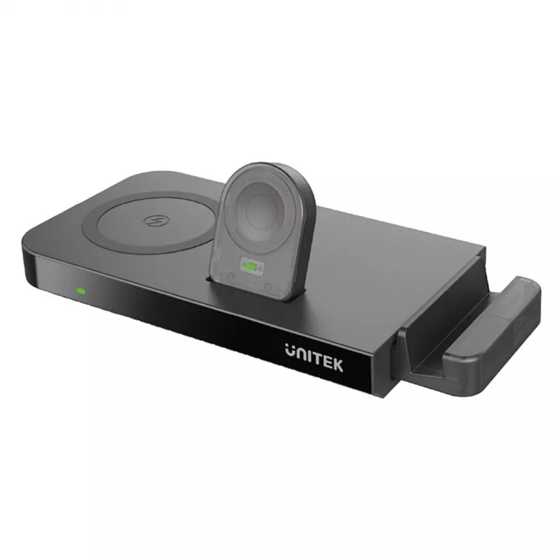 UNITEK MagMighty Combo 5 austiņas viedtālrunis viedpulkstenis melns USB bezvadu uzlāde ātrā uzlāde