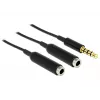 Audio kabelis DeLOCK 65575 0,25 m 3,5 mm 2 x 3,5 mm melns