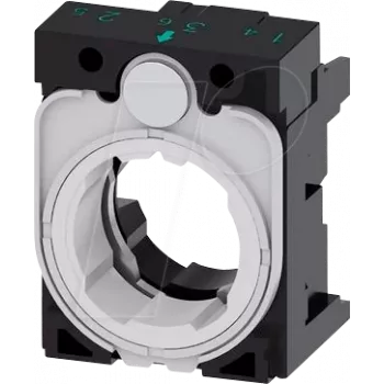 Siemens 3SU1500-0AA10-0AA0 Turētājs Trīsvietīgs (P x A) 30 mm x 40 mm Pelēks, Melns 1 gab. (3SU15000AA100AA0)