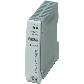 Barošanas bloks PHOENIX-CONTACT UNO-PS/1AC/12DC/ 30W — 12 V līdzstrāva, 30 W, 85–264 V maiņstrāvas ieeja