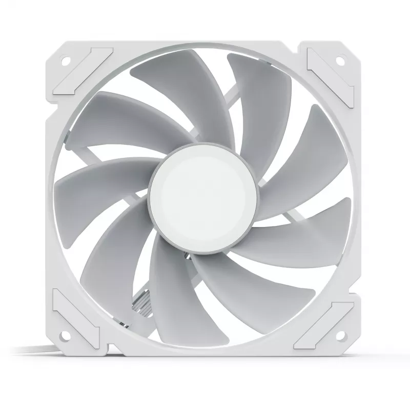 Korpusa ventilators Sharkoon SHARK Mirror RGB PWM REVERSE 120 mm Balts, 500–1500 RPM, 99.52 m³/h, FDB