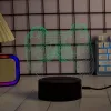 Galda LED lampa MANTA SNL122RGB RGB 3D gaismas dekors, krāsu mainošs RGB, USB barošana