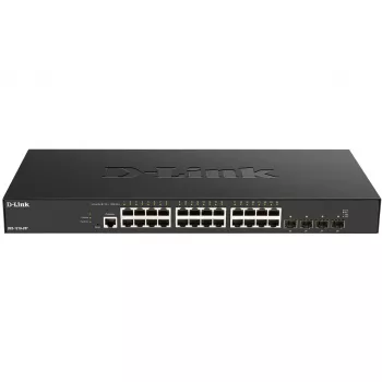 D-Link 24-portu 10GBASE-T + 4-portu 10/25G SFP28 viedais pārvaldāmais slēdzis