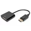 Assmann DisplayPort adaptera kabelis. DP - DVI (24+5) Tēviņš/Mātīte. 0,15 m ar bloķēšanu. Saderīgs ar DP 1.1. UL. Melns, bez ekranējuma. 32AWG (AK-340409-001-S)