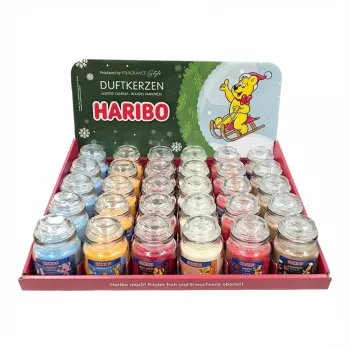 Displeja statīvs Haribo A2173 30 x 85 g paciņām — veikala letes reklāmas stends