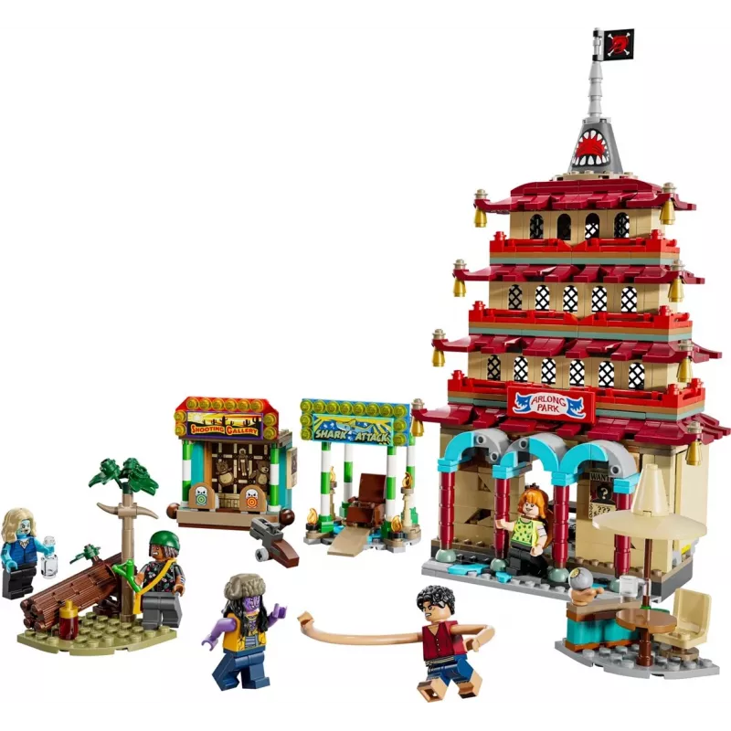 LEGO komplekts One Piece Arlong Park 75638 — 926 gab., 5 minifigūras, ieteicamais vecums 9+, detalizēta ainava