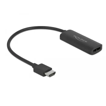 Adapteris HDMI-A vīr. uz DisplayPort siev. 4K 60 Hz DeLOCK 63206
