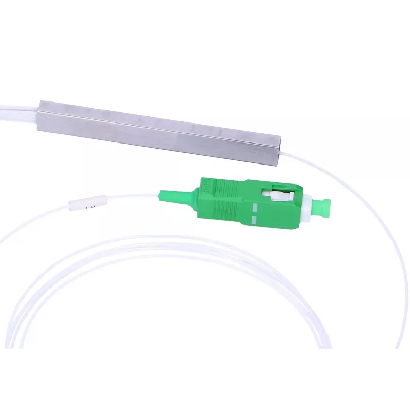 Kabeļu sadalītājs Extralink Splitter 1:8 PLC SC/APC 900um 1,5m Zaļš Balts