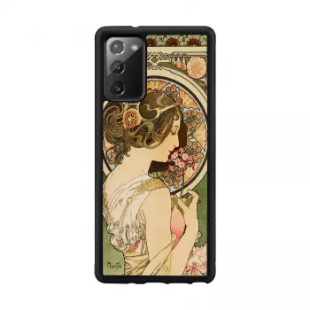 Aizsargtālruņa maciņš man and wood Galaxy Note 20 prīmulas melns
