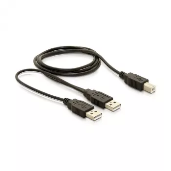 DELOCK Kabelis USB 2.0 B -> USB-A barošana + barošana/dati