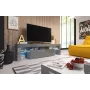 Cama TV statīvs TORO 158 pelēks/pelēks glancēts