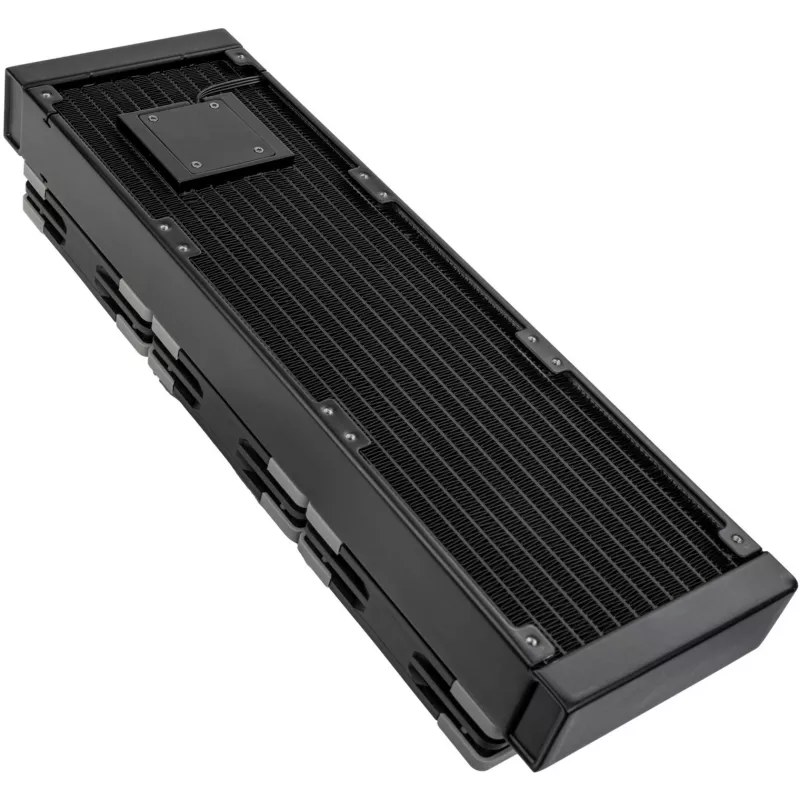 Radiators SILVERSTONE SST-XE360PDD 360mm ūdens dzesēšana, melns/sudraba