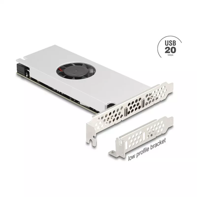 PCI Express x16 karte DELOCK 90805 — 2 × USB 20 Gbps Type-C