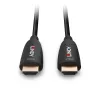 Lindy 10m optiskās šķiedras hibrīda HDMI 8K60 kabelis, 10 m, HDMI A tipa (standarta), HDMI A tipa (standarta), 48 Gbit/s, melns
