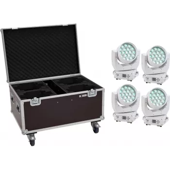 EUROLITE TMH-X4 4× LED kustīgais galvas gaismeklis ar transporterēšanas futrāli