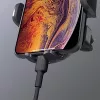 Telefona turētājs Aukey HD-C48 regulējams 360° viedtālruņiem un maziem planšetdatoriem, skavas stiprinājums, rotējoša svira