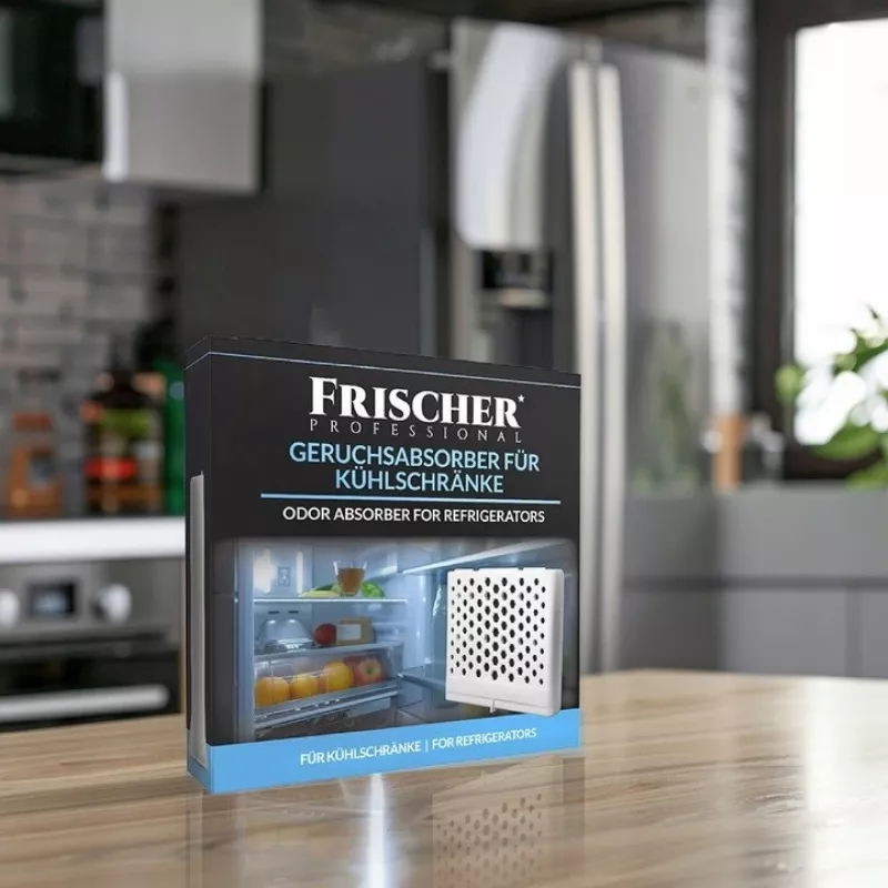 Frischer ledusskapja smaku absorbents