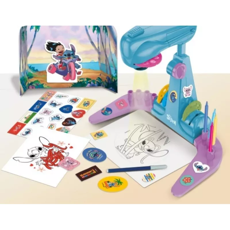 Stitch projektora zīmēšanas skolas komplekts
