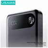 Ārējais akumulators usams PB80 PD20W 10000mAh — pārnēsājams lādētājs, melns