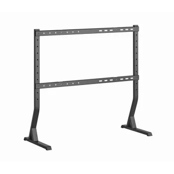 Grīdas televizora statīvs GEMBIRD TVS-D90F-01 45–90 collu televizoriem, tērauda, fiksēts augstums, VESA 200x200–800x400, maks. slodze 60 kg, 970×800×525 mm