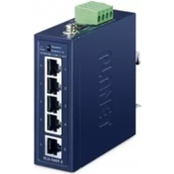 Nepārvaldāms 5 portu Gigabitu Ethernet slēdzis PLANET IGS-500T-E (10/100/1000), zils