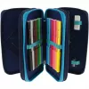 Herlitz TriCase Deep Ocean 31 gab. Zils Poliesters 190x70x115 mm
