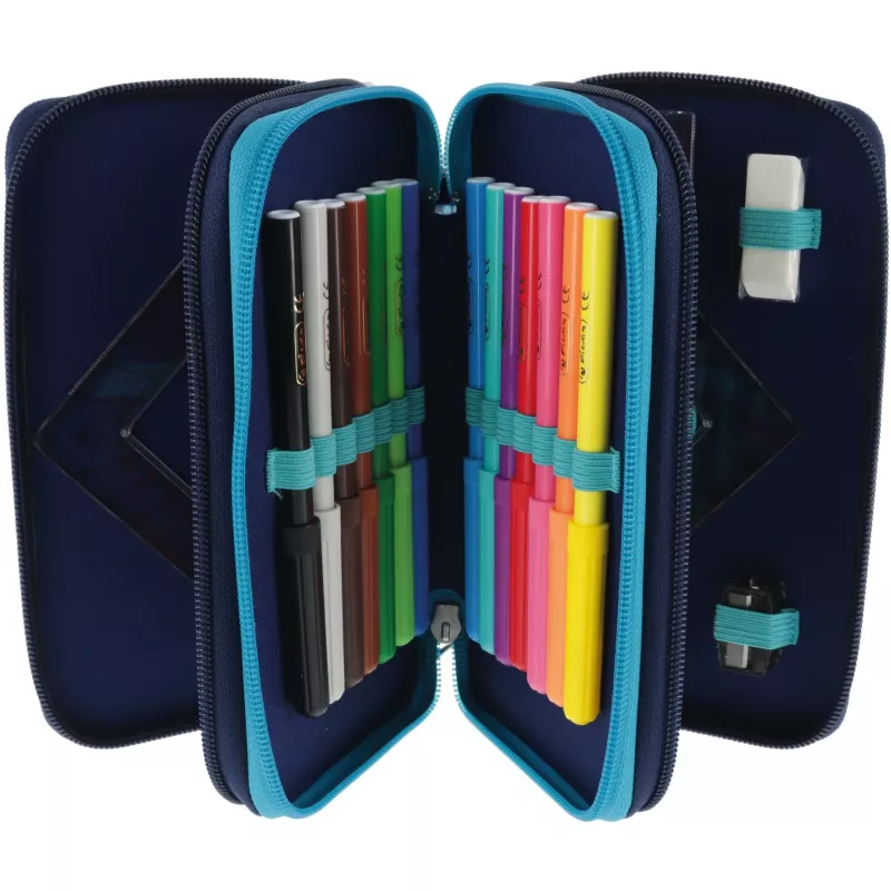 Herlitz TriCase Deep Ocean 31 gab. Zils Poliesters 190x70x115 mm