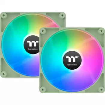Thermaltake CT140 ARGB Sync korpusa ventilators 140 mm, 500–1500 apgr./min, Matcha Green, 2 gab.