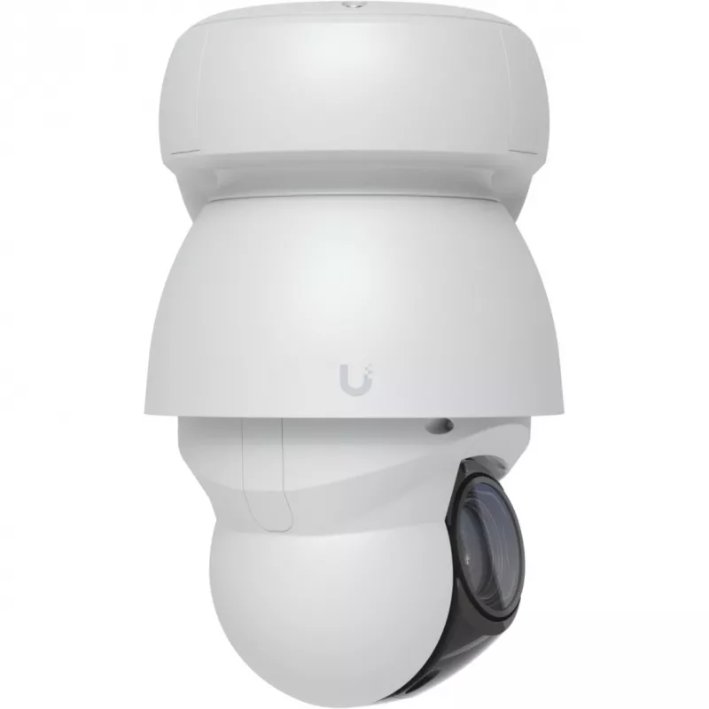IP drošības kamera UBIQUITI UVC-AI-PTZ-W — AI PTZ industriālā sfēriskā 3864×2160, 22× optiskā tālummaiņa, 360° rotācija, vadu, Pie sienas/Staba/Galda, balta