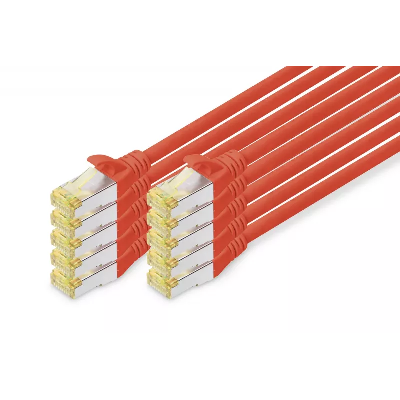 Tīkla kabelis Digitus CAT 6A S/FTP RJ-45 2m sarkans