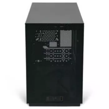 Mini ITX/ATX PC korpuss ssupd Meshroom D (CS-MRD-BK-1) — kompakts melns korpuss ar sieta paneļiem