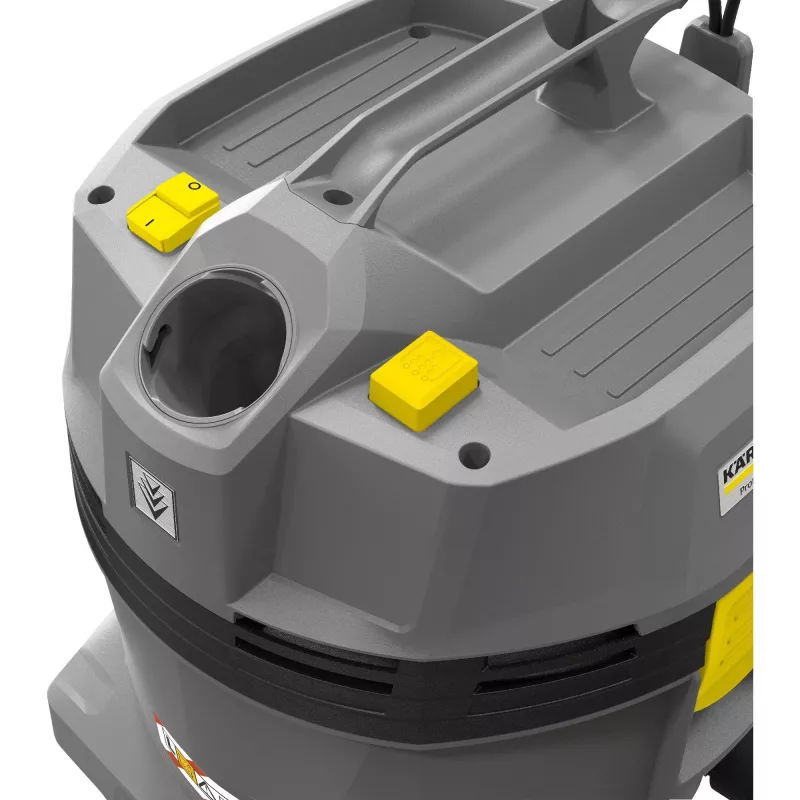 Mitrā un sausā tīrīšanas putekļsūcējs Kärcher NT 22/1 Ap L – 22 L, 1300 W, 25,5 kPa vakuums, 71 l/s gaisa plūsma, 1,9 m šļūtene, 6 m kabelis