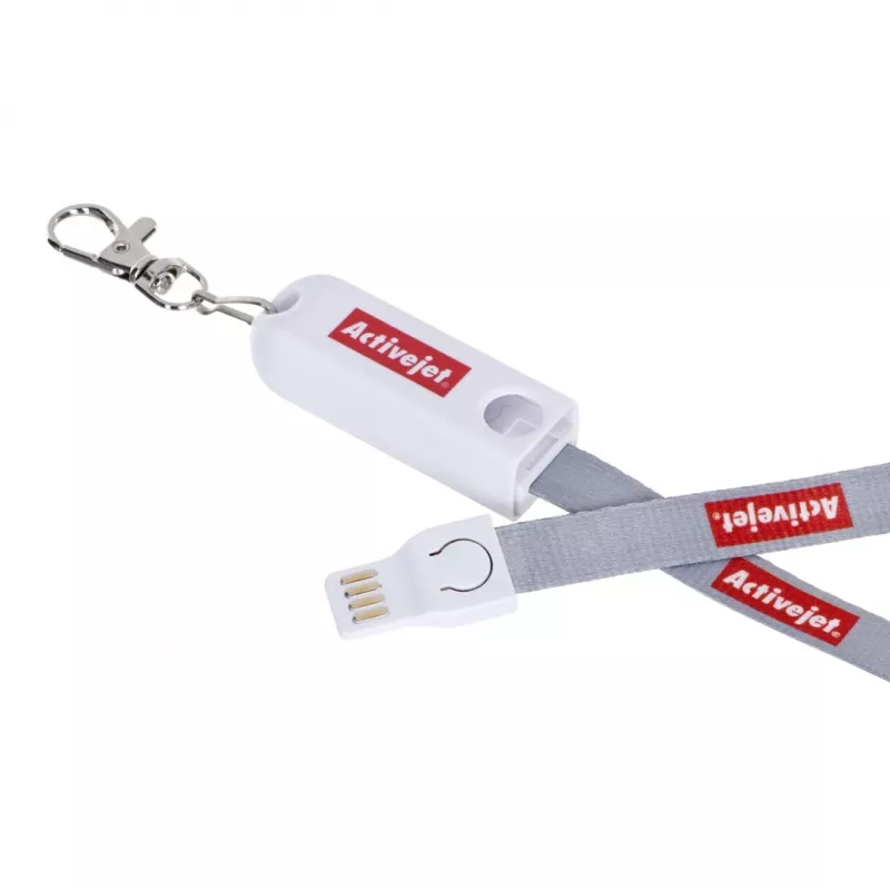 Activejet lanyard ar uzlādes kabeli 3-in-1 tālruņa lādētājs