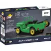 Cobi konstrukciju rotaļlieta Jeep Willys CJ-2A zaļš modelis 24517 – ķieģeļu būvēšanas komplekts