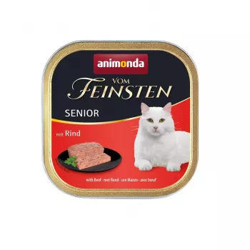Animonda Vom Feinsten Senior mitrā barība kaķiem ar liellopa gaļu, 100 g